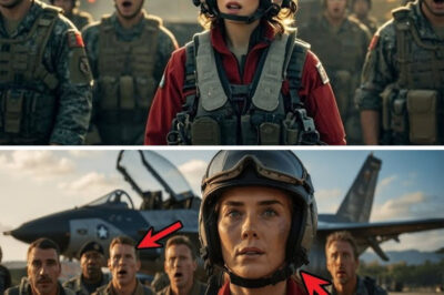 She Quietly Stood When the SEAL Captain Demanded: “Is There a Combat Pilot Here?” The hangar at Naval Air Station Fallon was a storm of noise — tool carts clattering, mechanics shouting over the hiss of hydraulic lifts, and a dozen United States Navy SEALs pacing like caged wolves. In the center of it all, Captain Jack Raines slammed his clipboard down. His voice cut through the chaos like a blade: “We need a combat pilot. Now.” Silence rippled across the hangar. Heads turned. No one moved. Then, from the shadowed edge of the room, Lieutenant Kara Holt slowly set down the wrench she’d been using, wiped the grease from her hands, and stood. She wasn’t in flight gear. She wasn’t even on the flight roster. To the SEALs, she was just a quiet maintenance officer who fetched parts and fixed radios. But as she walked forward, eyes steady, a hush fell over the entire hangar. Because something in the way the SEAL captain’s face shifted — from irritation to stunned recognition…