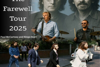 ONE LAST BEAT: The Farewell Tour 2025 This autumn, the world will witness history. Paul McCartney and Ringo Starr, the final two Beatles, have confirmed “One Last Beat: Farewell Tour 2025” — a journey across continents to honor their unbreakable bond and the memory of John Lennon and George Harrison.