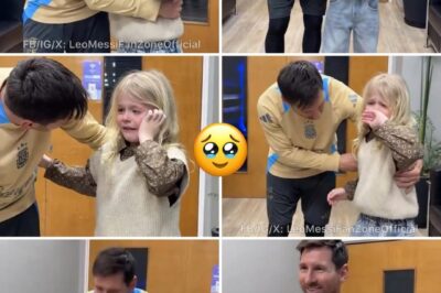 Today’s best picture – a father brought his little daughter to meet Lionel Messi at the AFA headquarters! The little girl, overwhelmed with emotion, burst into tears after meeting her idol.