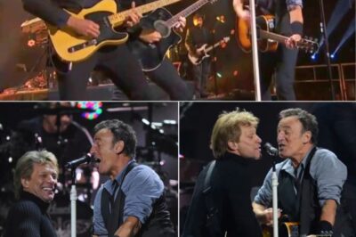 ‘I Owe Everything To You, Bruce,’ Jon Bon Jovi Shouted Into The Mic, His Voice Raw With Emotion. ‘From Sneaking Into Asbury Park Bars As A Teen To That Night You Jumped On Stage During “Promised Land,” You Lit A Fire In Me That Never Went Out.’ On That Night, He Added, ‘This Is More Than A Tribute—It’s A Celebration Of Rock, Of Brotherhood, Of Dreams That Come True.’ The Crowd Was Transfixed, Phones Raised, Tears Flowing, As Every Chord Echoed A Legacy Of Music And Friendship That Will Never Be Forgotten