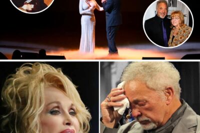 “THE ROOM STOPPED BREATHING…” — That’s What Fans Said When Dolly Parton And Tom Jones Stood Together Under The Quiet Glow Of The Stage. No Fireworks. No Glitter. Just Two Souls, Wounded By Time, Pouring Their Hearts Into A Final Ballad Called “Last Love.” Dolly’s Whisper, “I Still Set The Table For Two…” Cut Like Glass, While Tom’s Quivering Voice Answered With A Pain That Felt Eternal. And When He Choked Out, “If This Is My Last Song, I’m Glad It Was With You,” The World Didn’t Just Listen — It Wept.