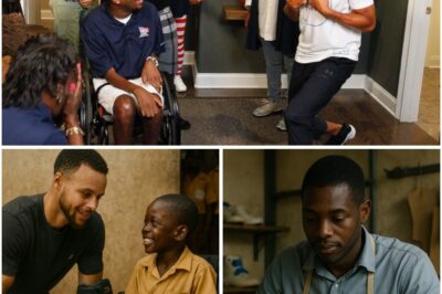 The disabled boy’s journey began with a pair of sneakers gifted to him by Stephen Curry, a gift that planted in his heart a dream of turning shoes into miracles. Years later, he became an engineer designing medical shoes, bringing hope to thousands of patients who cannot walk normally. His designs have changed the medical industry, and have been praised around the world. But amid the applause, he revealed that the biggest motivation came from a letter he received as a child – a letter written by Stephen Curry, sent along with the shoes. What was in that letter that was enough to make a boy cry and dedicate his life to turning shoes into tools of healing? He revealed that just the first four words of the letter made him burst into tears.