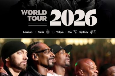 WORLD DOMINATION: Eminem, Dr. Dre, Snoop Dogg & 50 Cent Announce the Biggest Hip-Hop Stadium Tour in History