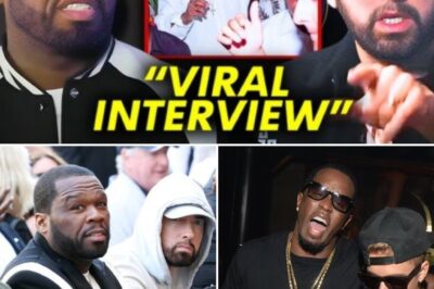 The studio lights flicker, the cameras roll, and suddenly two voices that shaped an entire era of hip-hop are standing side by side. 50 Cent and Eminem — once the unlikely duo that turned street anthems into global movements — are now reportedly preparing to reveal what they’ve kept close for decades. And this time, the name on their lips is one of the most controversial in music history: Diddy.