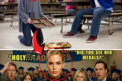 Called ‘Trailer Trash’ in High School, She Returns 20 Years Later in a Way No One Expected The cafeteria tray hit the floor with a crash, and Rebecca Brennan’s lunch—her first real meal in days—spilled across her sneakers. Laughter followed. Ashley Reeves feigned shock, calling her “Welfare Becky,” while Brad Morrison joked that cleaning the mess would be “good practice for her future career as a janitor.” Rebecca held back tears, carried her empty tray, and escaped to the bathroom. Hiding in the far stall, she hugged her knees against hunger and humiliation. When Melissa Chen, the only person who ever showed her kindness, slid a paper bag under the door—a peanut butter sandwich and an apple—Rebecca whispered thanks. Melissa reminded her, “They’re assholes. Karma’s real. You’re stronger than they are.” Strength didn’t feel real during dodgeball that afternoon, when Brad led the charge of rubber balls slamming into her ribs and face while the coach looked away. By sixth period, she could hardly focus on history. Then Mrs. Kowalski, the guidance counselor, summoned her. Inside the office stood a Marine in dress blues. Staff Sergeant Williams studied her carefully—the safety-pinned shorts, the bruises, the guarded expression. “Rough day?” he asked. “Rough life,” she muttered. Instead of clichés, he showed her something she’d never expected: respect. He revealed her ASVAB scores—96, with top marks in mechanics and math. “You have real options,” he said. “The Marines don’t take trash. We take warriors. And you? You’ve been fighting your whole life.” Rebecca scoffed, but when he slid his card across the desk, she couldn’t stop her hand from trembling as she picked it up. He told her the truth: boot camp would be brutal, but the suffering would have purpose. “Physical strength can be built. Mental toughness—you already have.” For the first time, Rebecca glimpsed a life beyond Milbrook High’s cruelty. That night, in the cramped trailer kitchen, she showed her mother the card. “I want out,” she admitted. Donna Brennan, tired but fierce, squeezed her hand. “Then go, baby. Show them all.” Twenty Years Later……