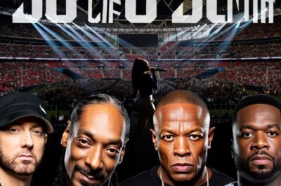 SHOCKING LEAK: Eminem, Snoop Dogg, Dr. Dre & 50 Cent’s 2026 London World Tour to Sell Out Wembley in Under 7 Minutes — Female Superstar Joins for Once-in-a-Lifetime Performance! The countdown is on! Leaked Emails suggest Wembley Stadium will explode as 90,000 tickets for the epic 2026 world tour vanish in under 7 minutes. And the biggest twist? A top female superstar is rumored to join Eminem, Snoop Dogg, Dr. Dre, and 50 Cent on stage, promising a performance fans will never forget.