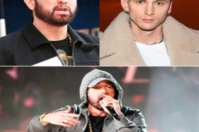 BREAKING: Eminem Destroys Machine Gun Kelly AGAIN — Fans Say His Savage New Reply “Ended MGK’s Career Twice” … But What Shady Said Has Everyone in Shock! The feud no one thought would reignite just went nuclear. Machine Gun Kelly stunned fans with a bold tweet claiming he “already won” his legendary beef with Eminem because he’s “the new generation.” Minutes later, Eminem fired back — and his reply was so brutal, fans are calling it “peak Slim Shady.” Twitter instantly exploded, with thousands saying Eminem’s new clapback wasn’t just savage — it was career-ending. Some even claim the Detroit rapper slipped in a cryptic final warning that makes it clear this war might only be getting started. Now the internet’s asking: what exactly did Eminem say that left MGK — and the entire rap world — speechless?