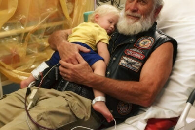 Biker Held The Screaming Toddler For 6 Hours When Nobody Else Could Calm Him Down