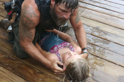Biker Pulled My Drowning Daughter From The Lake Then Vanished Before I Could Thank Him