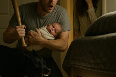 Every night, the black dog growled at the newborn, making the father suspicious. He immediately called the police, and from then on, they discovered the horrible truth under the bed.