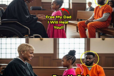 The poor girl knelt in despair before the paralyzed judge: “Please release my father, and I will heal you.” — The whole courtroom burst into laughter, but a few minutes later, the unthinkable made everyone speechless!