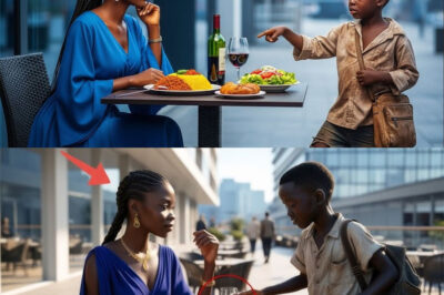 “Can I eat with you?” The Homeless Boy Asked The Millionaire—Her Response Shocked Everyone!