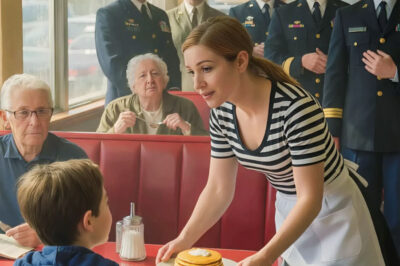 A Waitress Secretly Fed a Lonely Boy Every Morning — Until Four Black SUVs Pulled Up Outside the Diner