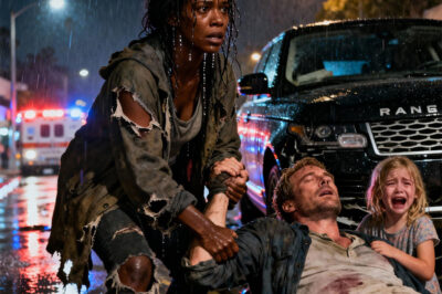 Homeless Black Girl Finds Injured Millionaire Holding a Baby in the Rain — And Is Shocked When She Realizes Who He Is…