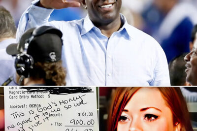 BREAKING NEWS: 24-year-old waitress Lily had no idea that she was serving basketball legend Magic Johnson. The polite and unassuming Magic Johnson enjoyed his meal without drawing attention. However, when he left, he placed a folded bill on the table… and walked away with a smile. Curious, Lily opened the bill, but within minutes, she was in tears. What Magic Johnson had written was more than a simple thank you; it changed her life.
