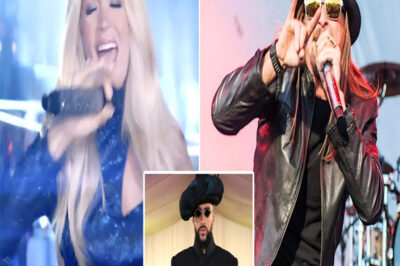 Carrie Underwood and Kid Rock will replace Bad Bunny at the Super Bowl Halftime Show.