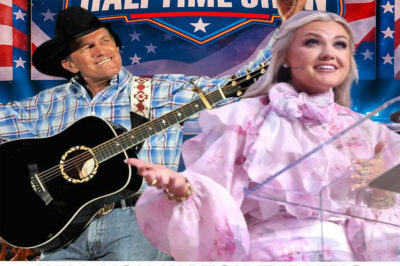 A STAGE FOR THE HEART OF AMERICA: George Strait Joins Erika Kirk’s “All-American Halftime Show” — A Patriotic Tribute Rising Against the Glare of Super Bowl 60, Honoring Faith, Family, and the Legacy of Charlie Kirk…