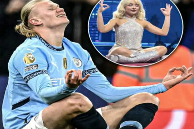Sabrina Carpenter’s pose during her performance in Dublin was compared to Erling Haaland’s iconic celebration and the singer shared in a surprised voice: “He is my role model, a new icon of sexy football and I would love to be with him….