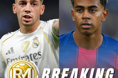 REAL MADRID FEVERED BY LAMINE YAMAL’S CHALLENGE! Just ahead of El Clásico this weekend, the Real Madrid dressing room is “hot as a volcano” after Lamine Yamal’s arrogant statement. The young Barcelona talent made Valdebebas boil when he declared: “Real has history, but we have a future — and the future starts with me.” The statement was like a knife to the Royal pride and Federico Valverde’s recent article has threatened Yamal’s career…