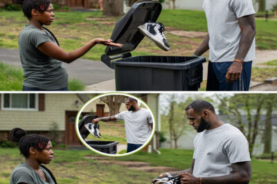 LeBron James Tosses Old Sneakers, But the Unthinkable Chain of Events That Followed with a Struggling Mother Has Fans Divided, Millions Crying, and the Internet Demanding Answers
