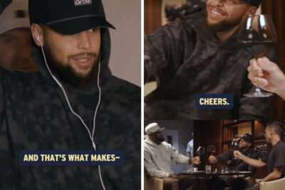 “LEBRON JAMES REVEALS DEEP EMOTIONS WHILE SHARING DRINKS WITH STEPH CURRY – NBA LEGEND BROKEN TO FANS” NBA superstar LeBron James has sent social media into a frenzy after sharing deeply emotional moments with Stephen Curry during an evening of drinks. Insider sources reveal that during the conversation, LeBron did not hesitate to open up about the deep emotions and challenging periods in his career as a legendary athlete.