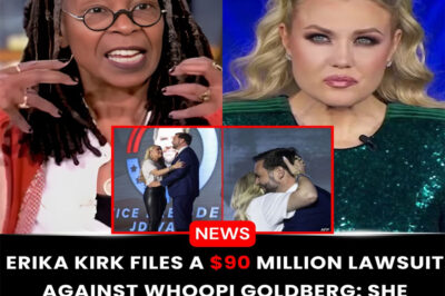 GLOBAL SHOCK: ERIKA KIRK SUES WHOOPI GOLDBERG FOR $90 MILLION — ONE HUG THAT DESTROYED EVERYTHING.