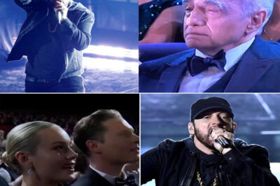 “Lose Yourself” — the performance that moved over 5,000 people at the Oscars to tears. Seventeen years after skipping the ceremony, Eminem walked onto the Dolby Theatre stage without an introduction — just that familiar beat dropping through the silence.