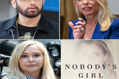 “If you haven’t read it,” Eminem said, “you’re not ready to talk about truth.” And just like that, the whole room froze. No music, no beat—just raw emotion. In a moment no one saw coming, Eminem opened his show with tears in his eyes and a powerful tribute to Virginia Giuffre, firing a message straight at Pam Bondi that cut like a blade. This wasn’t a performance. It wasn’t a stunt. It was real. After reading Giuffre’s memoir, Eminem unleashed what fans are calling the most powerful moment of his career—calling out those who “bury accountability” and even naming names live on stage.