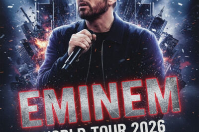 Eminem ignites global anticipation with a massive 35-date 2026 world tour spanning North America, Europe, and Australia, marking his most ambitious live comeback in over a decade.