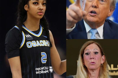 BREAKING NEWS : D.O.N.A.L.D T.R.U.M.P CALLS ANGEL REESE THE “GOAT OF WOMEN’S BASKETBALL” RIGHT IN FRONT OF WNBA BOSS, 7 WORDS THAT MAKE CAITLIN CLARK FANS CRAZY