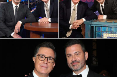 “Colbert turned on CBS. Kimmel scorched ABC. But the reason they suddenly joined forces — had nothing to do with ratings.” Last night, two late-night rivals crossed a line no one thought they’d ever touch. In a move that has Hollywood insiders whispering and network executives panicking, Kimmel and Colbert unleashed something no studio approved, no newsroom predicted — and fans are already saying it feels bigger than television itself. Some are calling it a rebellion. Others are calling it a warning. A few are calling it revenge. But the real shocker? Rumors swirling around Charlie Kirk’s sudden disappearance from the spotlight — and the cryptic messages Kimmel and Colbert dropped on-air — have insiders whispering that this might be the final nail in legacy media’s coffin. The full story — and the clips that networks are desperately trying to bury