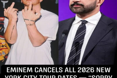 BREAKING NEWS: Eminem CANCELS All 2026 New York City Tour Dates — “SORRY NYC, BUT I DON’T RAP FOR COMMIES.”
