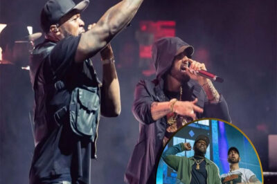 Watch 50 Cent stop his entire Final Lap Tour performance as Eminem rises from beneath the stage, sending a Detroit crowd of 40,000 into an eruption of pure loyalty.