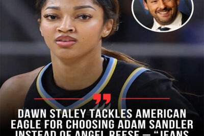 INTERNET EXPLODES: Dawn Staley TACKLES American Eagle FOR CHOOSING ADAM SANDLER INSTEAD OF ANGEL REESE – “JEANS ARE BLACK HERITAGE, NOT PROPS FOR THEM TO FORGET HISTORY!”
