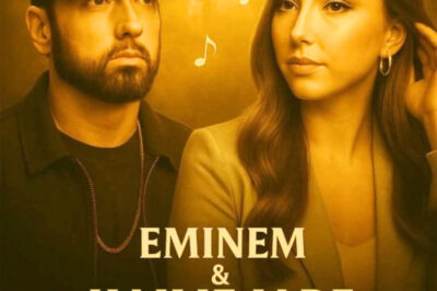 “A Voice from Heaven: Eminem and Hailie Jade’s Unreleased Duet ‘You’re Still Here’ Surfaces, Bridging Time with a Heartbreaking Father-Daughter Bond”!In a stunning revelation that’s shaking the music world to its core, an unreleased duet between Eminem and his daughter Hailie Jade has surfaced — a chilling, soul-piercing track that sounds like a message sent straight from beyond the grave. Titled “You’re Still Here,” this lost masterpiece captures raw, gut-wrenching emotion as Eminem’s fierce verses collide with Hailie’s hauntingly pure voice in a transcendent father-daughter bond that defies time and space. Fans are left breathless, describing it as a heartbreaking, otherworldly connection that rewrites everything we thought we knew about legacy and love. This isn’t just music — it’s a powerful echo from the beyond that will haunt your soul forever.