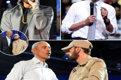 BREAKING: OBAMA CALLS — AND EMINEM ANSWERS. THE RAPPER DONATES $100,000 TO FEED AMERICA’S HUNGRY FAMILIES IN AN UNEXPECTED ACT OF PURE HEART! It started with a call to action — and ended with one of the most powerful gestures of unity this year. Moments after former President Barack Obama urged Americans to “stand together and fight hunger,” Eminem quietly stepped forward, donating $100,000 to food banks across the nation. No fanfare. No cameras. Just a man answering a need.