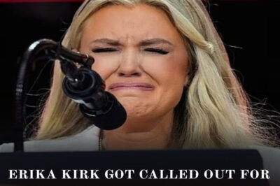 People are saying Erika Kirk was faking it while trying to get emotional about Charlie Kirk, no real tears, just pretending.