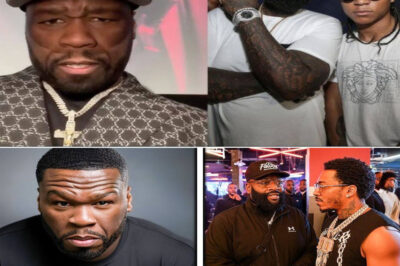 50 Cent Says Lil Meech STOLE $10 MILLION From BMF — Rick Ross HELPED?!… The streets of hip hop are on fire again, and this time the smoke is coming straight from 50 Cent’s corner. According to 50, Lil Meech didn’t just turn his back on the man who gave him his big break—he allegedly ran off with \$10 million, aligned himself with 50’s longtime rival Rick Ross, and helped sink years of work, loyalty, and investment in the BMF brand.