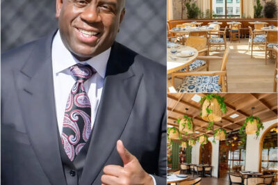 A HEARTWARMING STORY ACROSS THE COUNTRY: Magic Johnson paid $187,000 to save the small coffee shop that supported him early in his career. The owner burst into tears when he saw the sign he left behind: “My dreams were served here, even if I can’t repay them.” The business was on the verge of closing… until Magic showed up and paid off the debt without a word.