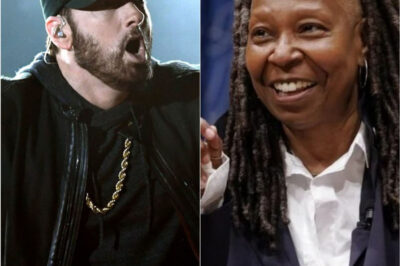 “HE’S JUST A RAPPER.” Whoopi Goldberg’s On- Air Remark Sparks a Viral Silence After Eminem’s Seven-Word Reply Leaves the Entire Studio Frozen