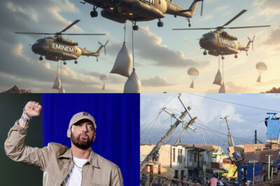WORLD IN SHOCK! Eminem Sends Private Jet Loaded with $3 Million and 5 Tons of Food to Hurricane-Ravaged Jamaica — A Silent Mission of Mercy That Leaves Millions in Tears