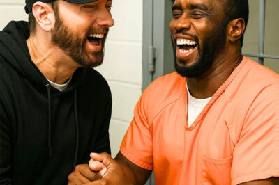 “EMINEM WALKS INTO PRISON… AND DROPS SEVEN WORDS THAT LEFT EVERYONE FROZEN!” — The Rap God’s SH0CKING Visit to Diddy After 2028 Release Announcement Sends the Music World Into CHAOS — Inmates Stunned as Two Legends Reunite in Silence Before ONE SENTENCE Changes EVERYTHING! No cameras. No entourage. Just the sound of steel doors closing — and then, out of nowhere, Eminem appeared. Hours after news broke that Diddy would be released in 2028, the Detroit legend walked into the visitation room and stunned everyone with a calm, chilling seven-word statement that no one has dared repeat. Witnesses say the air “shifted instantly.” Diddy froze. Then came a handshake, a laugh, and a rare flash of brotherhood between two men the industry thought would never cross paths again. “You’ve been through fire, but you’re still standing,” Eminem later told him — but it was those 7 B0MBSHELL WORDS that now have the entire hip-hop world asking the same question: what did he say?!