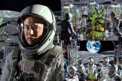 Elon Musk and NASA in a “huge” space experiment: Growing bananas directly on the Moon using a bigha of lunar soil — The most realistic and vivid space farm video ever The whole world is quiet!
