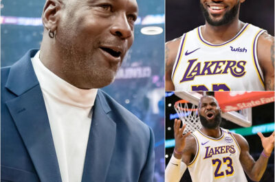“You should be ashamed to criticize instead of supporting LeBron James. With his talent, LeBron James can make this sport a legend,” basketball legend Michael Jordan allegedly declared, publicly defending LeBron James and expressing deep pride in him. Michael Jordan was informed that if these insulting and degrading attacks continued, LeBron James should consider taking strong legal action. Moved by the sentiment coming from home, LeBron James was reportedly overwhelmed with emotion, prompting him to make a bold decision. An official announcement reportedly forced the NBA to call an emergency meeting late at night.