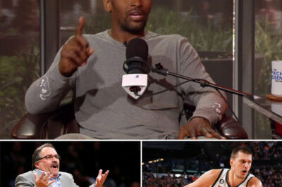 “Stop top kissing ass… Nikola Jokic” – The former Lakers champion points straight at Stan Van Gundy live on air over his “brain-dead,” over-the-top praise of Jokic