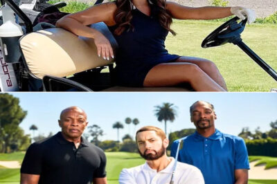Eminem’s Daughter Steps Onto the Golf Course With a Baby on Board — and Suddenly the Entire Tournament Stops Cold as Snoop Dogg and Dr. Dre March In for a Rapper Golf Showdown Nobody Saw Coming, turning a quiet charity event into a legendary three-way face-off filled with tension, laughter, and one shocking moment that left Slim Shady frozen in his tracks… a family comeback, a rap reunion, and a competitive storm the internet still can’t believe actually happened.