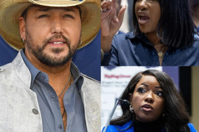 “SHUT YOUR MOUTH AND KEEP IT QUIET!” — Jasmine Crockett attacked X, but Jason Aldean calmly read her words live on TV, dismantling them with cold, devastating logic.