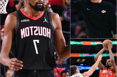 Los Angeles Lakers head coach JJ Redick publicly called on the NBA to conduct a doping test on Kevin Durant immediately after the Lakers’ 96–119 loss to the Houston Rockets. When the results were announced, everyone was left stunned—including JJ Redick himself, who then issued a highly surprising statement right away.