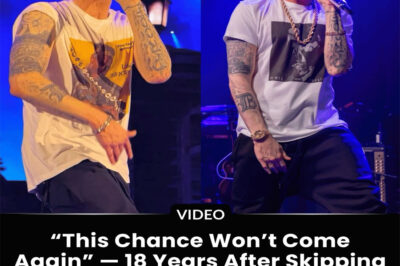 “This Chance Won’t Come Again” — 18 Years After Skipping the Oscars, Eminem Storms the Dolby to Perform “Lose Yourself” and Wins a Standing Ovation.