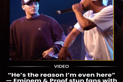 “He’s the reason I’m even here” — Eminem & Proof stun fans with an unplanned freestyle battle as rare final tour footage explodes online 20+ years later.